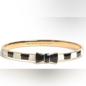 kate spade Black and Gold Bow Bangle
